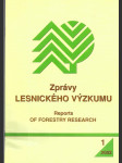 Zprávy lesnického výzkumu - Reports of forestry research  1-4/2002 - náhled