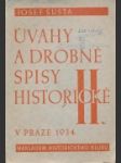 Úvahy a drobné spisy historické II. - náhled