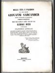 Vita e passione Giovanni Sarcander, Macerata 1856 - náhled