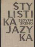 Štylistika slovenského jazyka - náhled