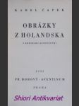 Obrázky z holandska s kresbami autorovými - čapek karel - náhled