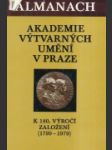 Almanach akademie výtvarných umění v Praze - náhled