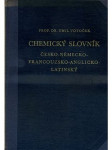 Chemický slovník česko - německo - francouzsko - latinský - náhled