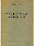 Sbírka 40 trojhlasých národních písní - náhled