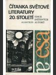 Čítanka světové literatury 20.století - náhled