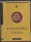 Staročeská lyrika - náhled