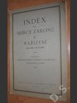 Index ke sbírce zákonů a nařízení 1918 - 1923 - náhled