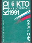 Kto je kto na slovensku 1991 - náhled