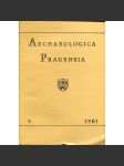 Archaeologica Pragensia 2/1981 [archeologický sborník, archeologie, Muzeum hlavního města Prahy] - náhled