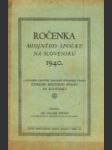 Ročenka Misijného Spolku na Slovensku 1940 - náhled