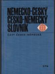 Německo-český, česko-německý slovník část česko-německá - náhled