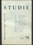 Studie - Křesťanská akademie v Římě VI/1981 č. 78 - náhled
