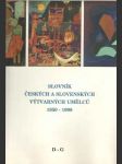 Slovník českých a slovenských výtvarných umělců 1950-1998 (D-G) - náhled