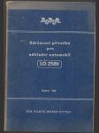 Udržovací příručka pro nákladní automobil LO 2500 - náhled
