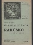 Katalog známok Rakúsko 1850 - 1918 - náhled