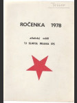 Ročenka 1978 atletický oddíl TJ Slavia Praha IPS - náhled