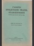 Časopis společnosti přátel starožitností 1-2/1948 - náhled