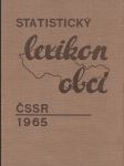 Statistický lexikon obcí ČSSR 1965 - náhled