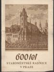 600 let staroměstské radnice v Praze - náhled