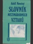 Slovník mezinárodních vztahů - náhled