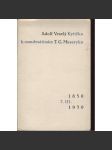 Kytička k osmdesátinám T. G. Masaryka (podpis Adolf Veselý) - náhled
