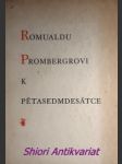 Romualdu prombergrovi k pětasedmdesátce - vybíral bohuš - náhled