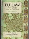 EU Law text, Cases and Materials - náhled