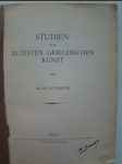 Studien zur ältesten griechischen Kunst von Alois Gotsmich - náhled