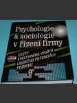 Psychologie a sociologie v řízení firmy - náhled