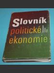 Slovník politické ekonomie - náhled