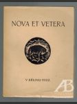 Nova et Vetera v březnu 1922 - náhled