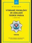 Vybrané problémy ze základů teorie práva - náhled