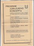 Program jubilejního koncertu Českého slepeckého tisku v Praze na paměť svého 25. výročí založení - náhled