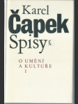 Karel čapek: spisy xvii - o umění a kultuře i - náhled