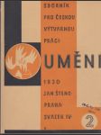 Sborník pro českou výtvarnou práci 1930 (sv. 4, sešit 2) - náhled