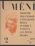 Sborník pro českou výtvarnou práci 1931 (sv. 5, sešit 2) - náhled