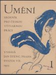 Sborník pro českou výtvarnou práci 1933 (sv. 7, sešit 1) - náhled