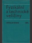 Fyzikální a technické veličiny - náhled