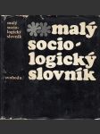 Malý sociologický slovník - náhled