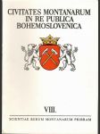 Civitates Montanarum in re publica BohemoslovenicaVIII. - náhled