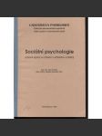 Sociální psychologie (vybrané kapitoly se zřetelem k učitelskému vzdělání) - náhled