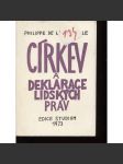 Církev a Deklarace lidských práv (Exil, exilové vydání) - náhled