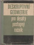 Deskriptivní geometrie pro desátý postupný ročník  - náhled