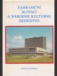 Zahraniční slováci a národné kultúrne dedičstvo (veľký formát) - náhled