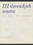 111 slovenských sonetov - náhled