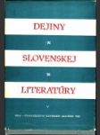 Dejiny slovenskej literatúry V. - náhled