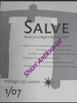 SALVE - Revue pro teologii a duchovní život - TEOLOGIE (A) UMĚNÍ - Kolektiv autorů - náhled