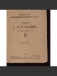 Listy L. N. Tolstého (Lev Tolstoj) - náhled