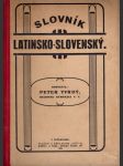 Slovník latinsko-slovenský - náhled