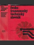 Česko-francouzský technický slovník - náhled